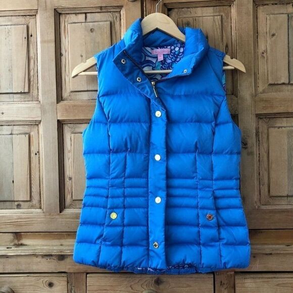 Lilly Pulitzer XS Isabelle Down Filled‎ Puffer Vest - Picture 1 of 10